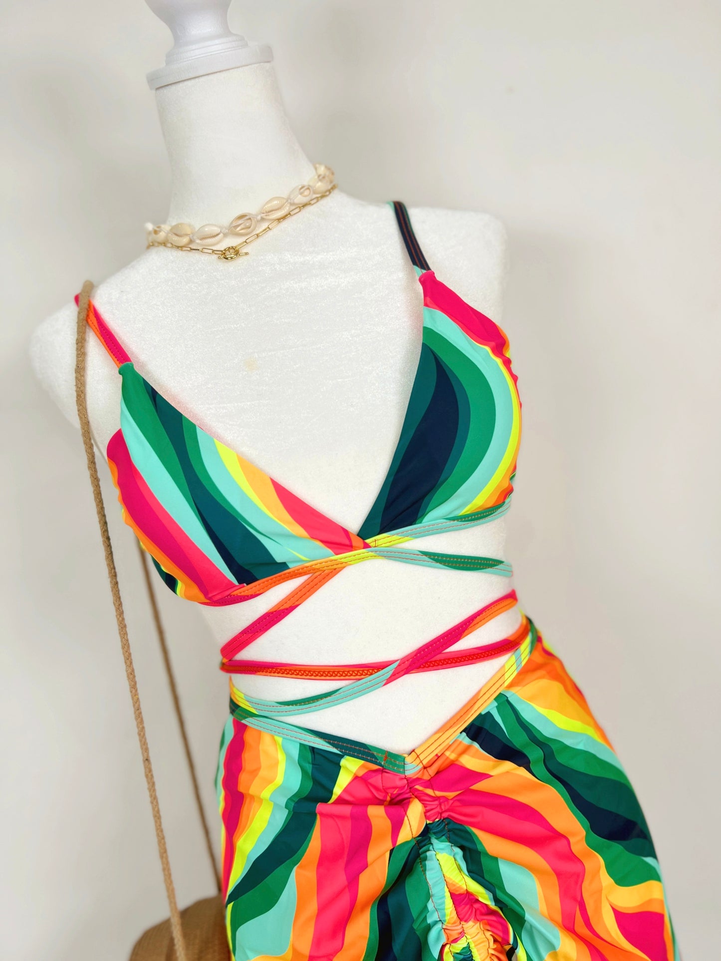 3pc Bikini with Skirt