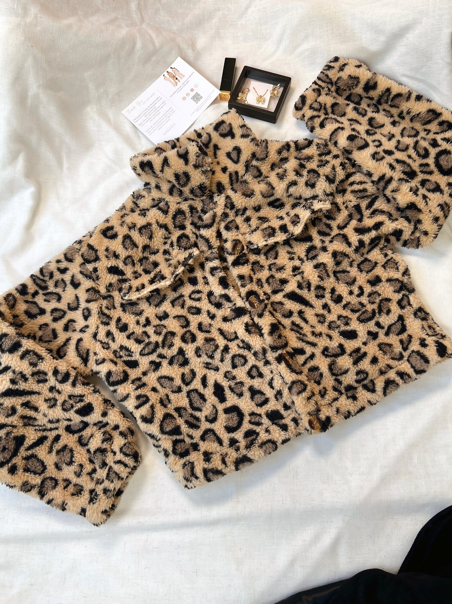 Leopard Fuzzy Light Weight Jacket