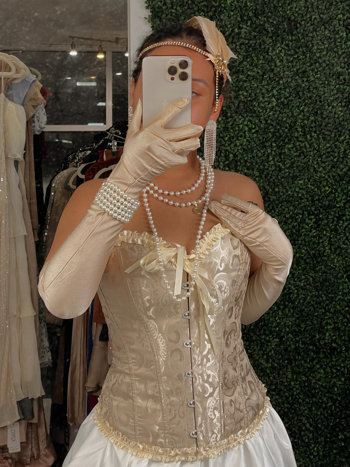 Champagne Victorian Laced Corset
