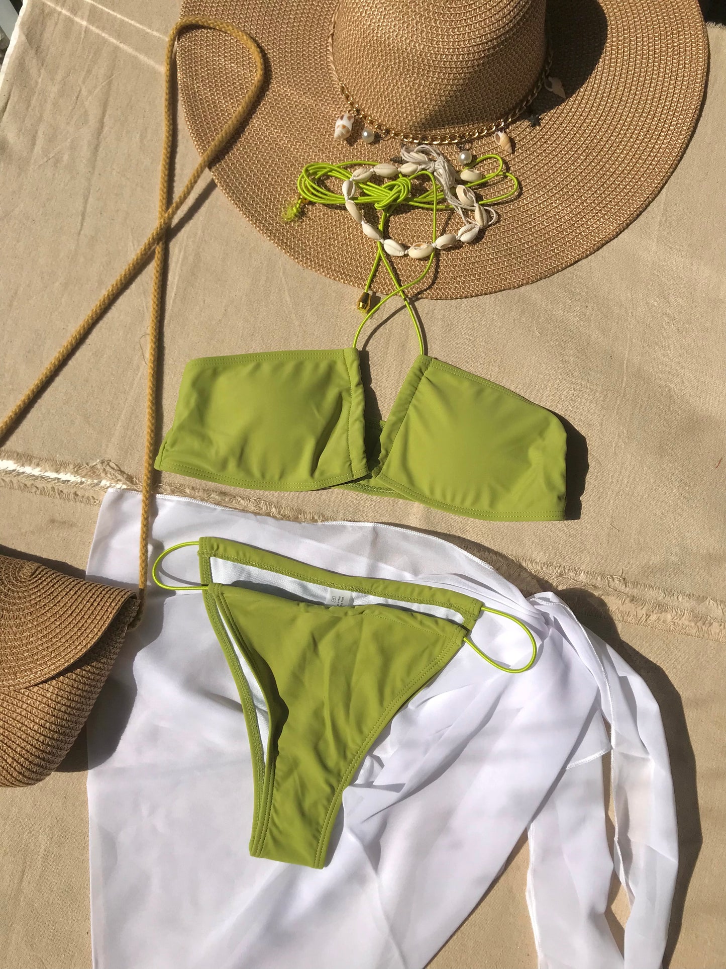 Lime Halter Bikini