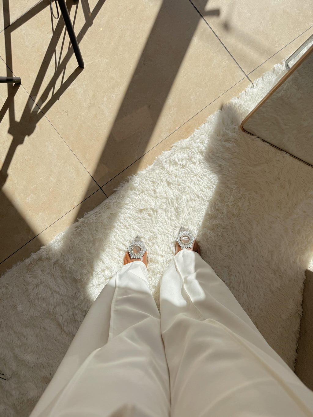 2pc Ivory Vest & Trouser Set