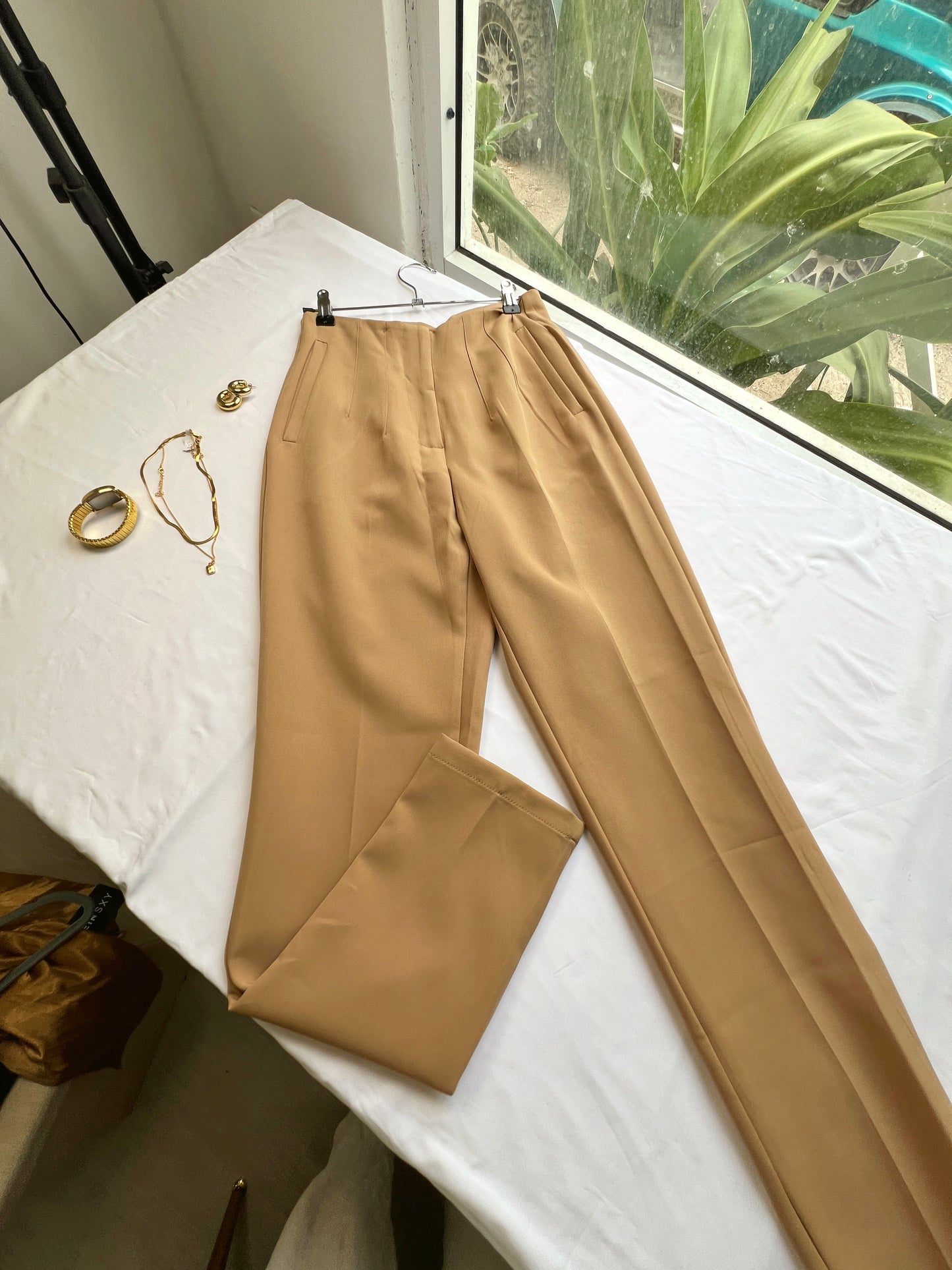 British French Detailed Straight Leg Trousers