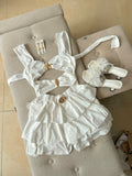 White Shell Romper