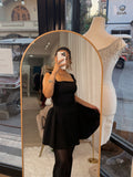 Black A-line Bow Dress