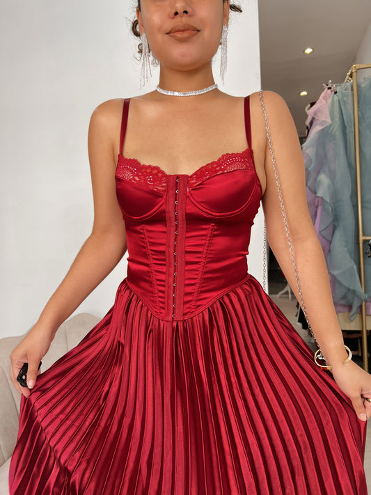 Maroon Bustier Corset Only