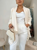 Cream Waterfall Blazer
