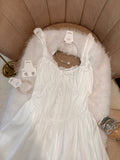 White Milkmaid Mini Dress