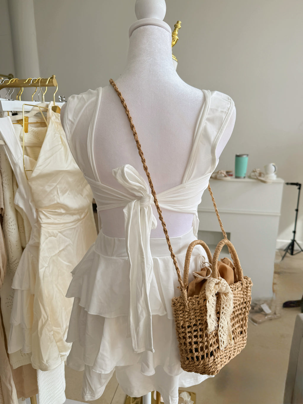 White Shell Romper