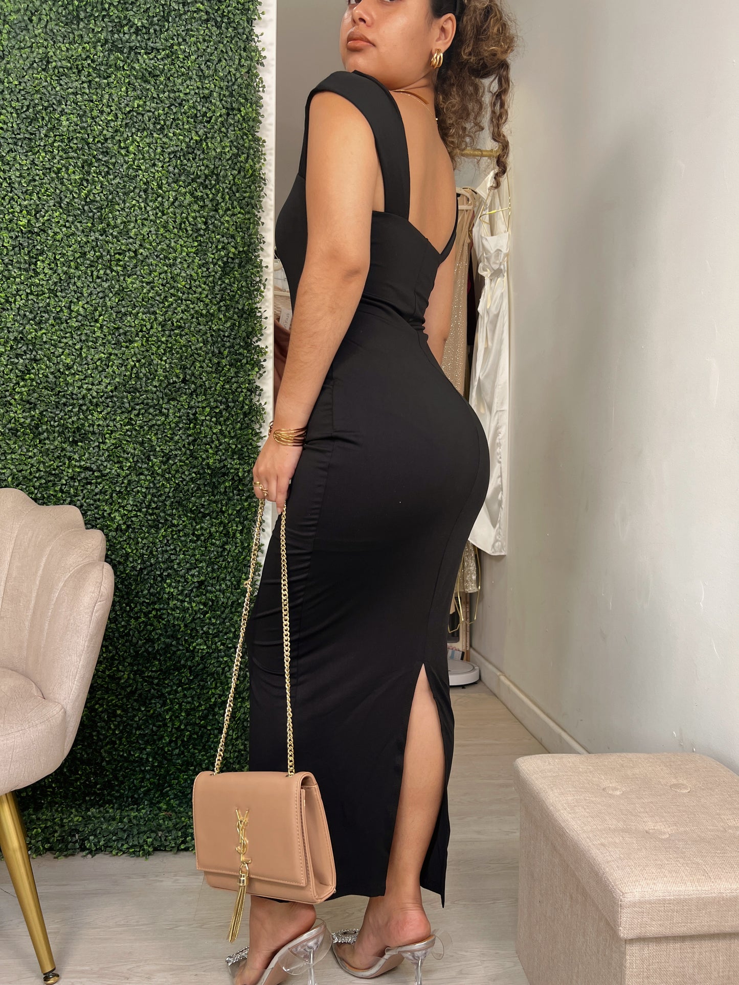 Black Sweetheart Slimfit Maci Dress